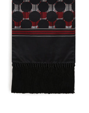 COTTON SCARF WITH POLKA-DOT PRINT