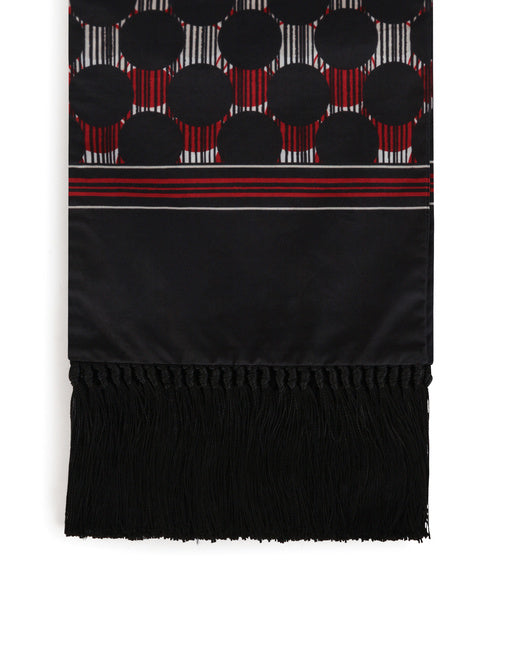 COTTON SCARF WITH POLKA-DOT PRINT
