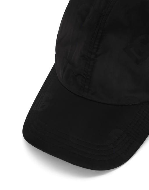 SATIN BASEBALL CAP WITH DG MONOGRAM PRINT
