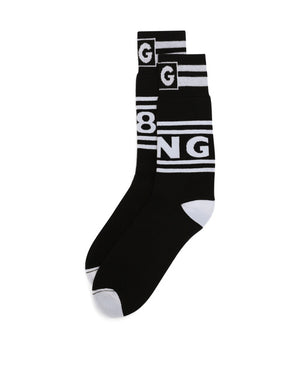 STRETCH COTTON SOCKS WITH JACQUARD DG LOGO