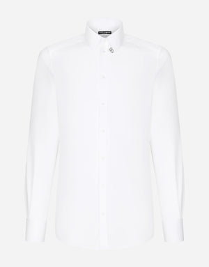 COTTON GOLD-FIT SHIRT WITH DG PATCH