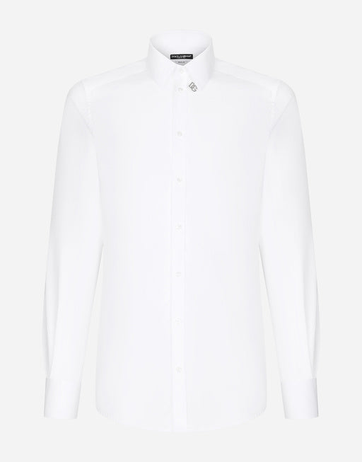COTTON GOLD-FIT SHIRT WITH DG PATCH