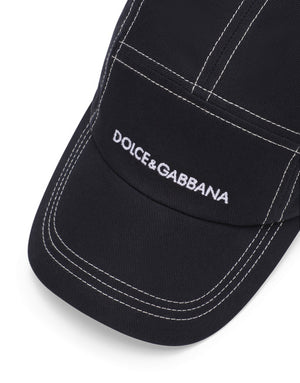 COTTON BASEBALL CAP WITH DOLCE&GABBANA LOGO