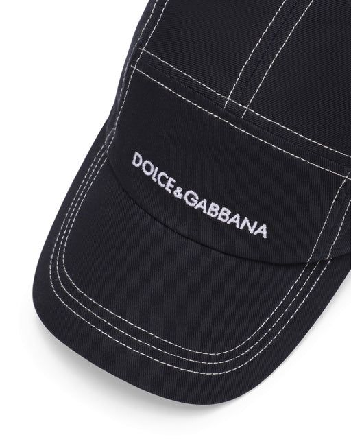COTTON BASEBALL CAP WITH DOLCE&GABBANA LOGO