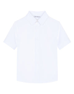 POPLIN SHIRT WITH DG EMBELLISHMENT