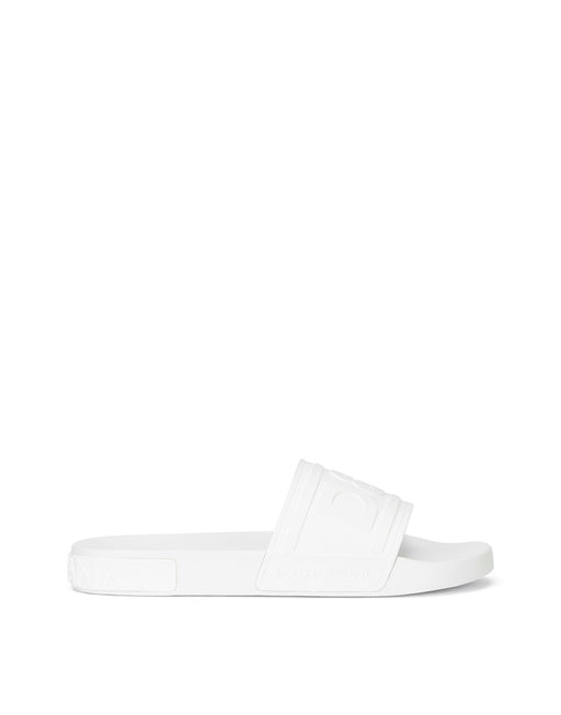 RUBBER BEACHWEAR SLIDES WITH DG LOGO
