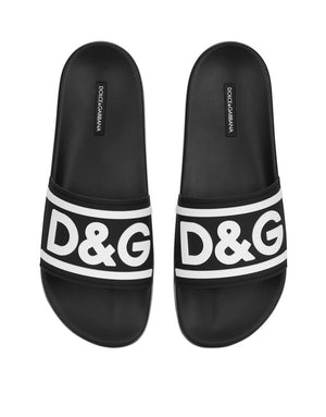 SLIDE RUBBER BEACHWEAR WITH DG LOGO