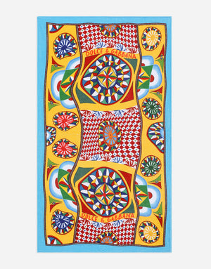 CARRETTO-PRINT TERRY BEACH TOWEL (140X80)