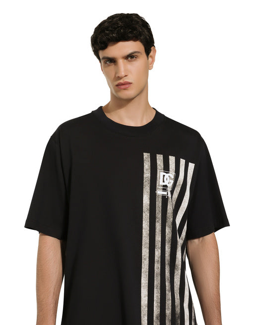 SHORT-SLEEVED MARINA-PRINT T-SHIRT