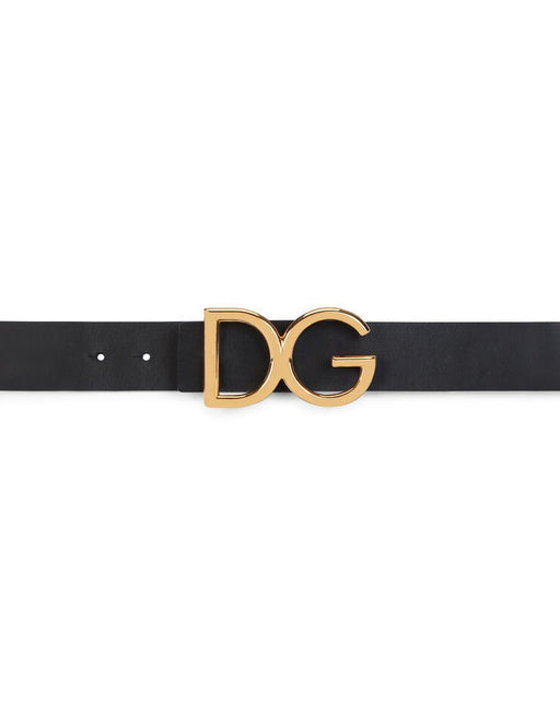 LEATHER BELT WITH DG LOGO