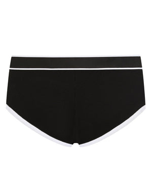 FINE-RIB COTTON BRANDO BRIEFS WITH DG PATCH