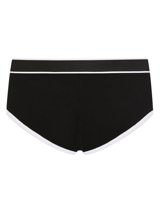 FINE-RIB COTTON BRANDO BRIEFS WITH DG PATCH