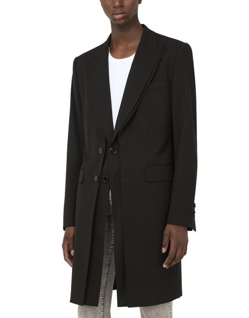 STRETCH WOOL COAT