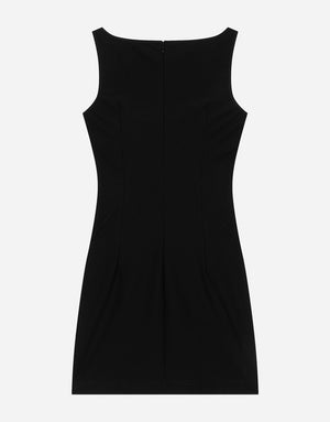 SPANDEX JERSEY MINI DRESS WITH DGVIB3 DETAIL