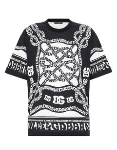 SHORT-SLEEVED MARINA-PRINT T-SHIRT
