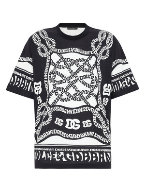SHORT-SLEEVED MARINA-PRINT T-SHIRT