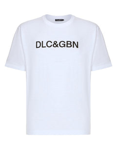 COTTON T-SHIRT WITH DOLCE&GABBANA LOGO