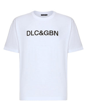 COTTON T-SHIRT WITH DOLCE&GABBANA LOGO