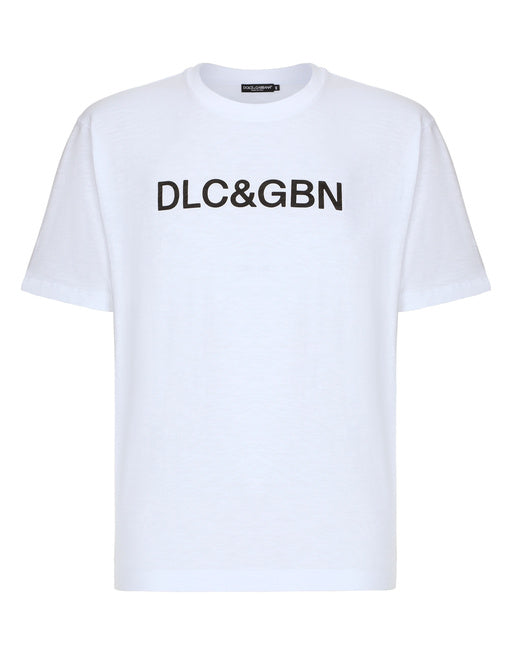 COTTON T-SHIRT WITH DOLCE&GABBANA LOGO