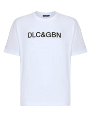 COTTON T-SHIRT WITH DOLCE&GABBANA LOGO