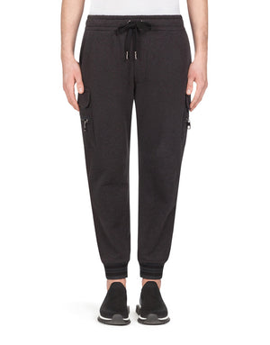 JERSEY JOGGING PANTS WITH BRANDED PLATE
