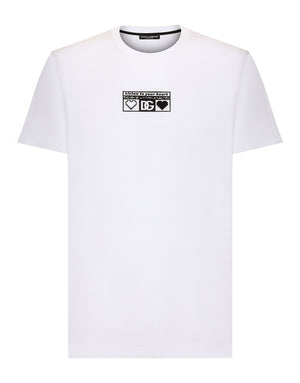 COTTON ROUND-NECK T-SHIRT WITH PRINT