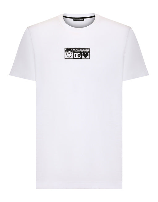 COTTON ROUND-NECK T-SHIRT WITH PRINT