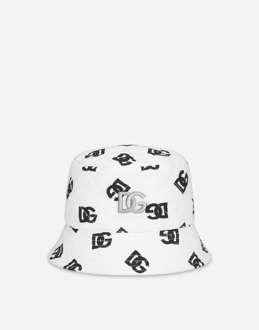 NYLON BUCKET HAT WITH DG LOGO PRINT