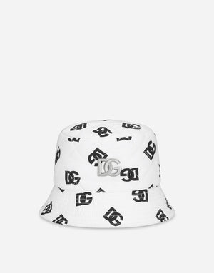 NYLON BUCKET HAT WITH DG LOGO PRINT