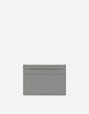 CALFSKIN CARD HOLDER WITH RAISED LOGO