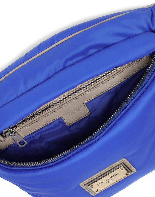 NYLON SICILY BELT BAG WITH BRANDED PLATE