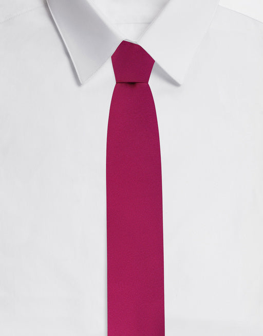 6-CM SILK BLADE TIE WITH DG LOGO EMBROIDERY