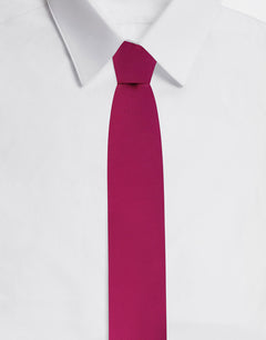6-CM SILK BLADE TIE WITH DG LOGO EMBROIDERY