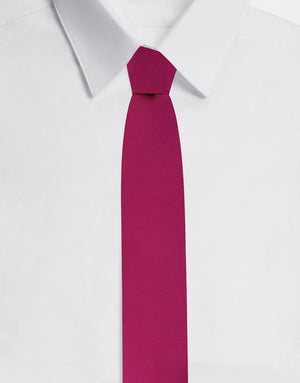6-CM SILK BLADE TIE WITH DG LOGO EMBROIDERY
