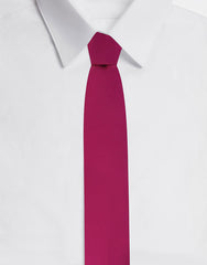 6-CM SILK BLADE TIE WITH DG LOGO EMBROIDERY