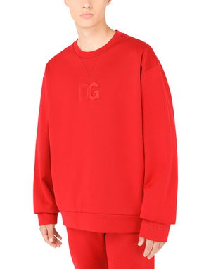JERSEY SWEATSHIRT WITH 3D DG PATCH