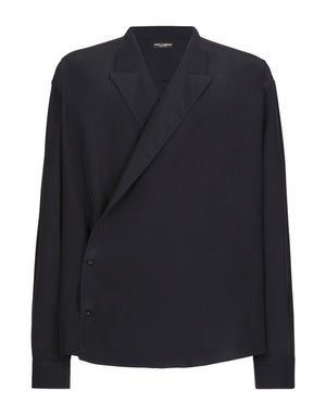 OVERSIZE SILK CREPE DE CHINE SHIRT