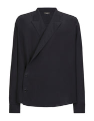OVERSIZE SILK CREPE DE CHINE SHIRT