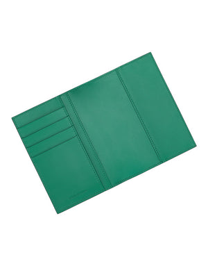 CALFSKIN PASSPORT HOLDER WITH LOGO