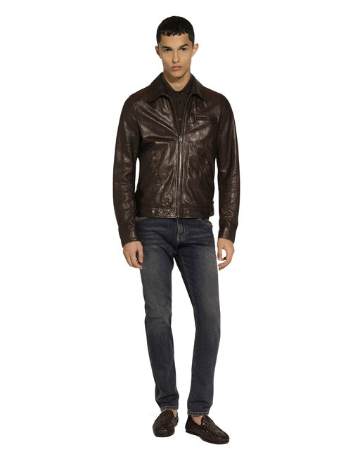 SLIM-FIT STRETCH DENIM JEANS