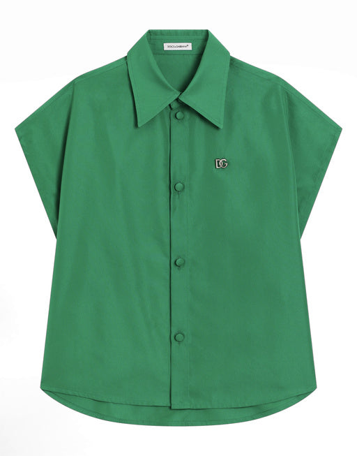 POPLIN SHIRT WITH DG LOGO