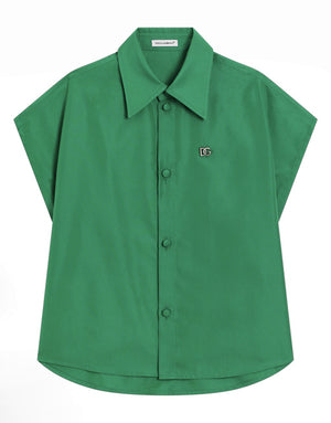 POPLIN SHIRT WITH DG LOGO