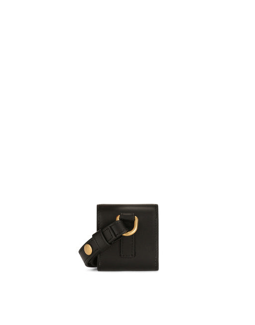 CALFSKIN AIRPODS CASE WITH BAROQUE DG LOGO