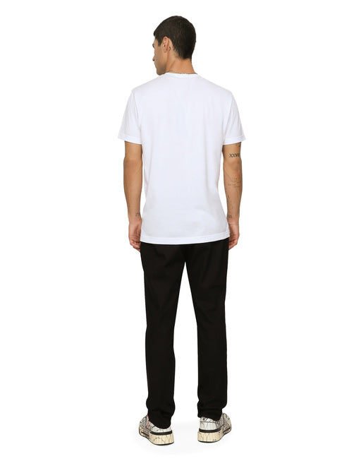 COTTON ROUND-NECK T-SHIRT WITH PRINT