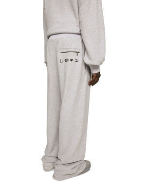 PRINTED JOGGING PANTS WITH SMALL ABRASIONS
