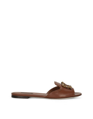 CALFSKIN SLIDERS WITH DG LOGO