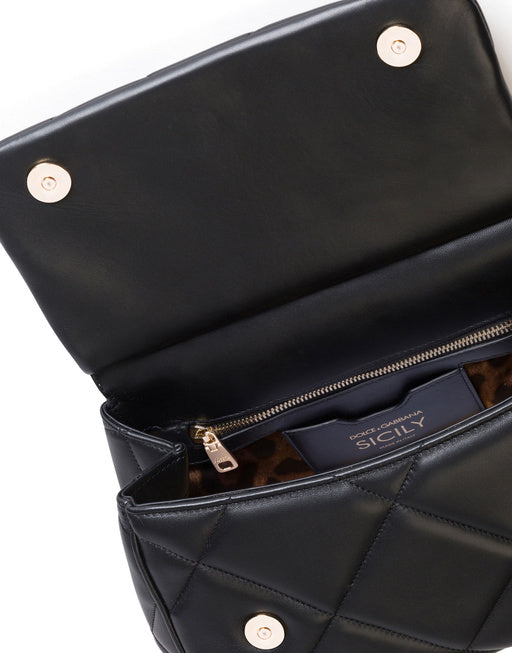 MEDIUM SICILY BAG IN QUILTED ARIA CALFSKIN