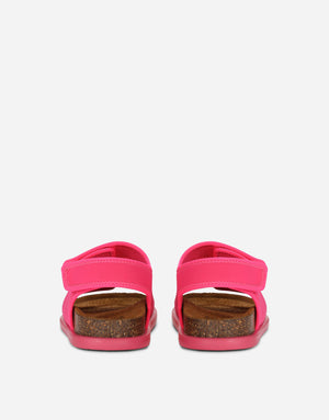 TECHNICAL FABRIC SANDALS WITH LOGO EMBROIDERY