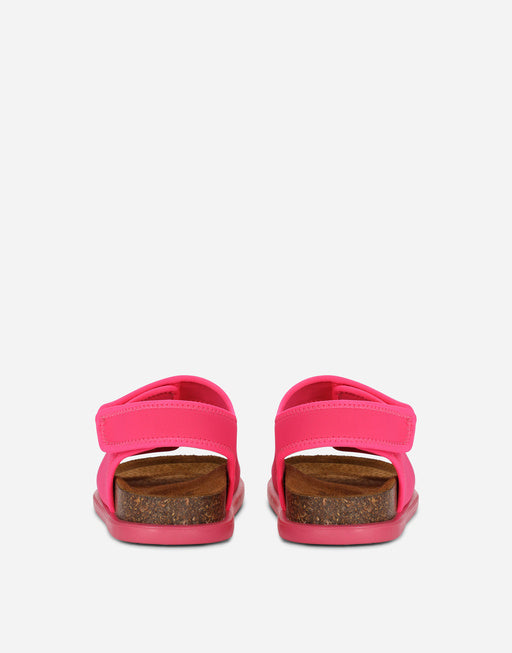 TECHNICAL FABRIC SANDALS WITH LOGO EMBROIDERY