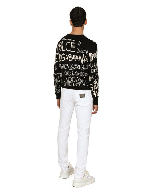 WHITE SKINNY STRETCH JEANS